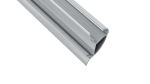 Lumines profile type CONVA anodized silver, 3 m